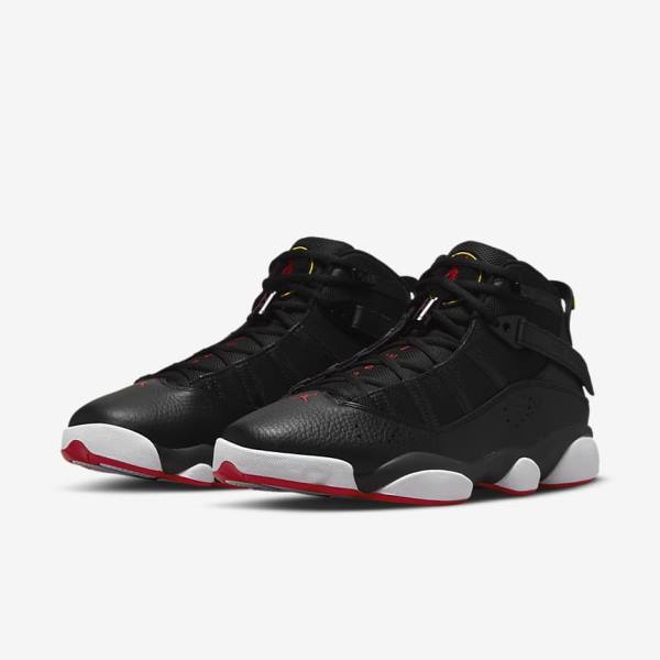 Nike Jordan 6 Rings Sneakers Herren Schwarz Weiß Gelb Rot | NK974BXC