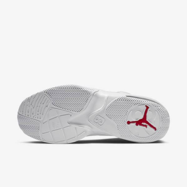 Nike Jordan Max Aura 3 Jordan Schuhe Herren Weiß Platin Schwarz Rot | NK830GOA