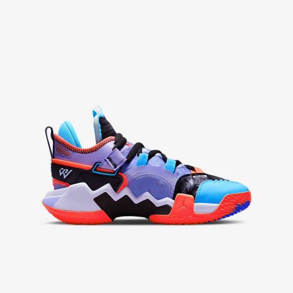 Nike Jordan Why Not Zer0.5 Older Basketballschuhe Kinder Schwarz Blau Hellrot | NK305KRS