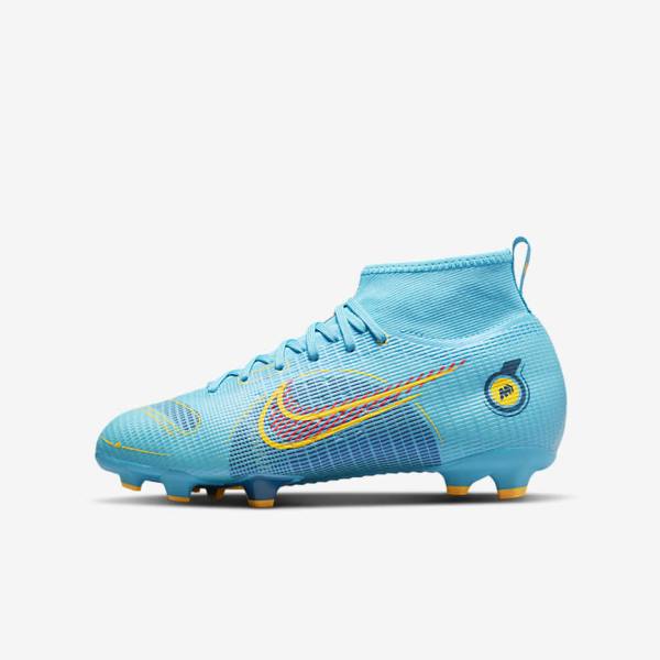 Nike Jr. Mercurial Superfly 8 Pro FG Younger and Older Firm-Grounds Fußballschuhe Kinder Orange | NK502HKL