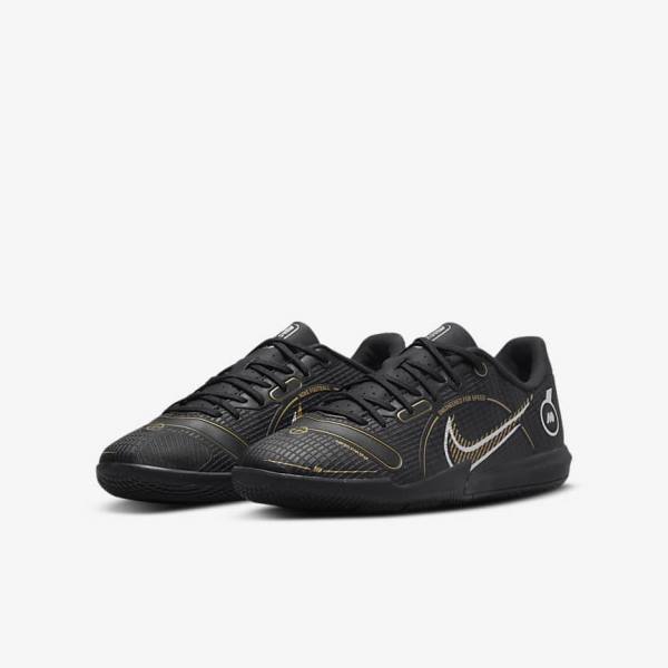 Nike Jr. Mercurial Vapor 14 Academy IC Older Indoor Court Fußballschuhe Kinder Metal Metal Gold | NK981LCH