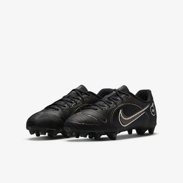 Nike Jr. Mercurial Vapor 14 Academy MG Older Multi-Ground Fußballschuhe Kinder Metal Metal Gold | NK184GWK