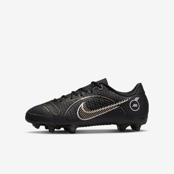 Nike Jr. Mercurial Vapor 14 Academy MG Older Multi-Ground Fußballschuhe Kinder Metal Metal Gold | NK184GWK