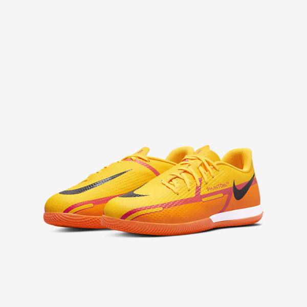 Nike Jr. Phantom GT2 Academy IC Older Indoor Court Fußballschuhe Kinder Orange | NK491CZU