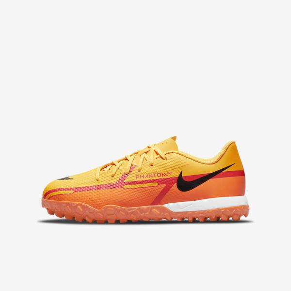 Nike Jr. Phantom GT2 Academy TF Older Turf Fußballschuhe Kinder Orange | NK017IFH