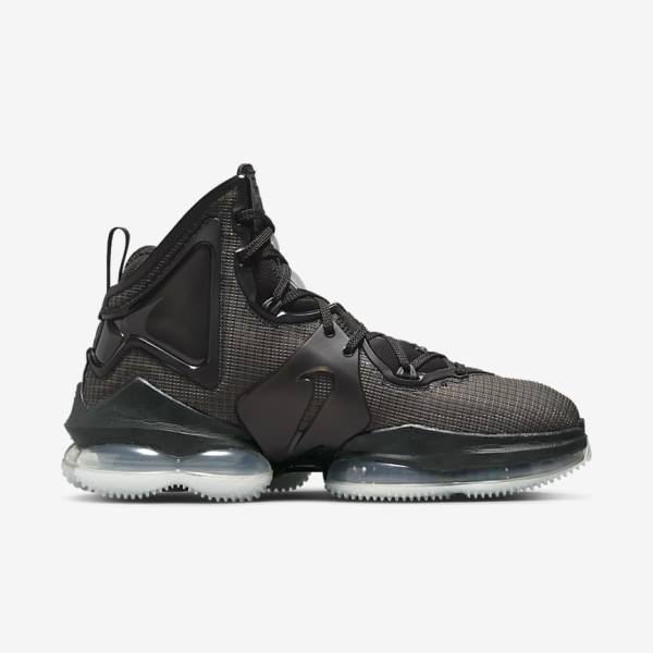 Nike LeBron 19 Basketballschuhe Damen Schwarz Dunkelgrau Grün | NK109ODU