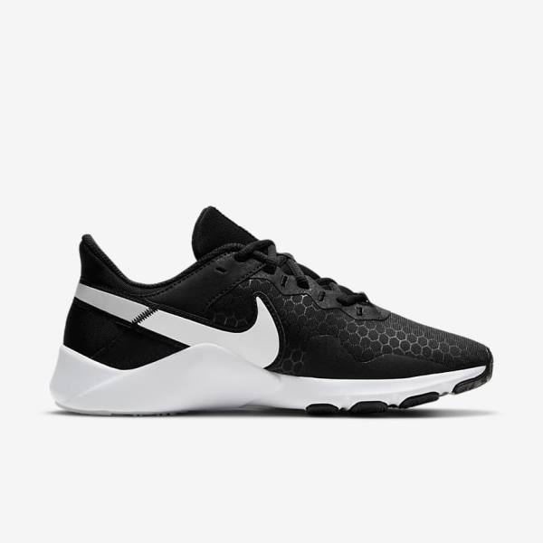 Nike Legend Essential 2 Sportschuhe Damen Platin Lila Grau Lila Weiß | NK032AIS