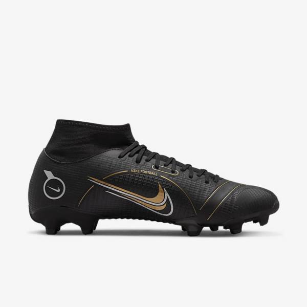 Nike Mercurial Superfly 8 Academy MG Multi-Grounds Fußballschuhe Damen Metal Metal Gold | NK178RDE