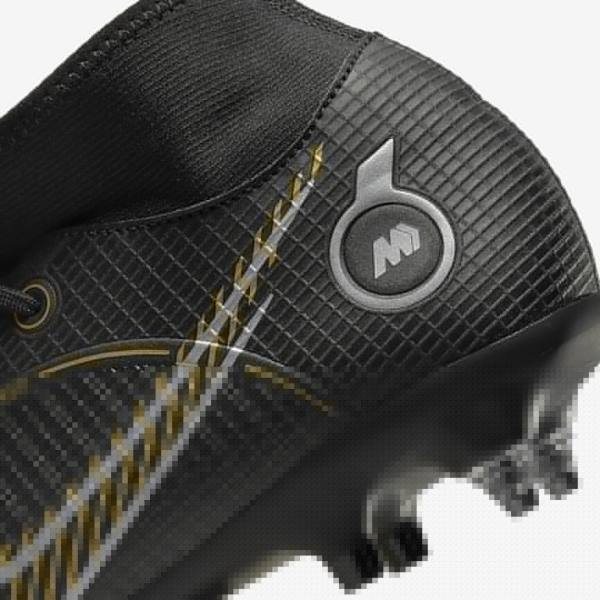 Nike Mercurial Superfly 8 Academy SG-PRO Anti-Clog Traction Soft-Grounds Fußballschuhe Herren Metal Metal Gold | NK931AMH