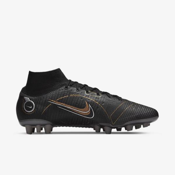 Nike Mercurial Superfly 8 Elite AG Artificial-Grasss Fußballschuhe Damen Metal Metal Gold | NK348RKJ