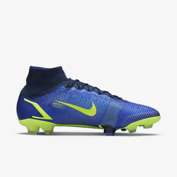 Nike Mercurial Superfly 8 Elite FG Firm-Grounds Fußballschuhe Herren Blau | NK390RAO