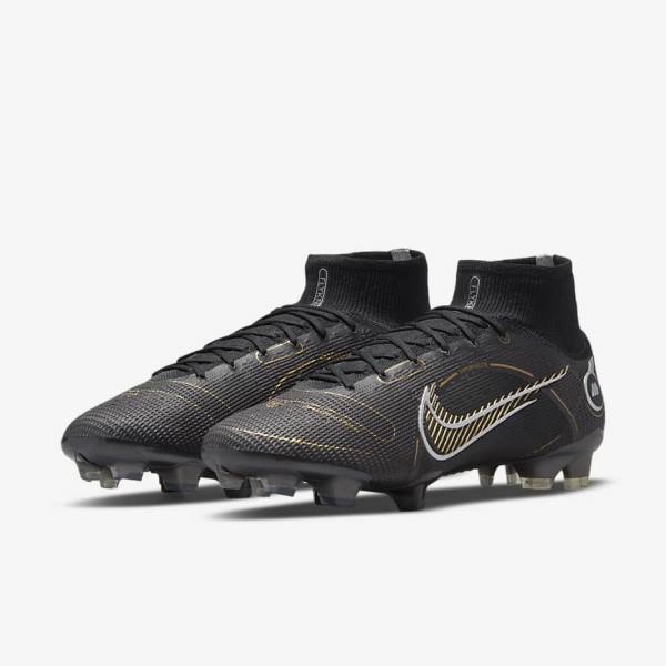 Nike Mercurial Superfly 8 Elite FG Firm-Grounds Fußballschuhe Damen Metal Metal Gold | NK520VZH