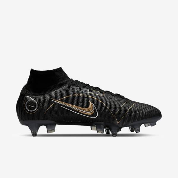 Nike Mercurial Superfly 8 Elite SG-PRO Anti-Clog Traction Soft-Ground Fußballschuhe Damen Metal Metal Gold | NK647HFX