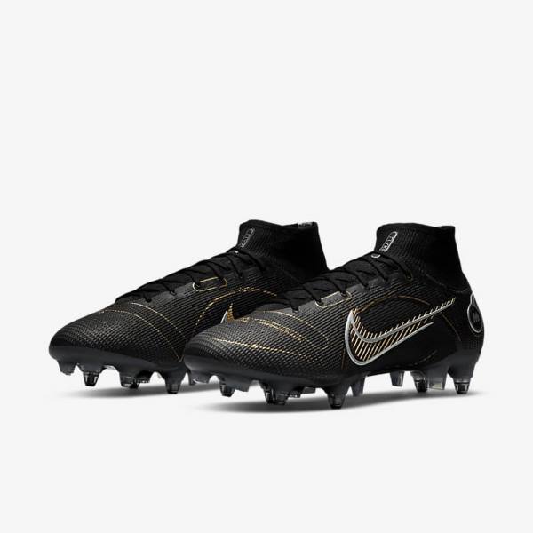 Nike Mercurial Superfly 8 Elite SG-PRO Anti-Clog Traction Soft-Ground Fußballschuhe Damen Metal Metal Gold | NK647HFX