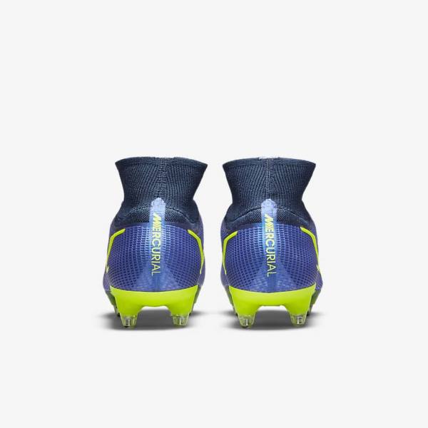 Nike Mercurial Superfly 8 Elite SG-Pro AC Soft-Ground Fußballschuhe Damen Blau | NK986NPM