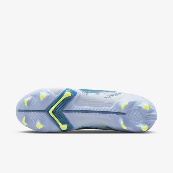 Nike Mercurial Vapor 14 Academy MG Multi-Ground Fußballschuhe Damen Grau Hellblau Blau | NK586FGK