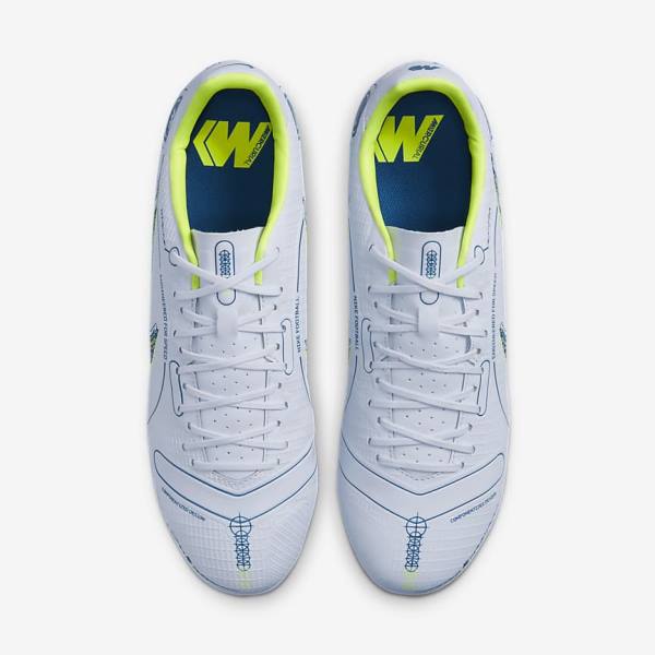 Nike Mercurial Vapor 14 Academy MG Multi-Ground Fußballschuhe Damen Grau Hellblau Blau | NK586FGK