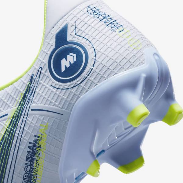 Nike Mercurial Vapor 14 Academy MG Multi-Ground Fußballschuhe Damen Grau Hellblau Blau | NK586FGK