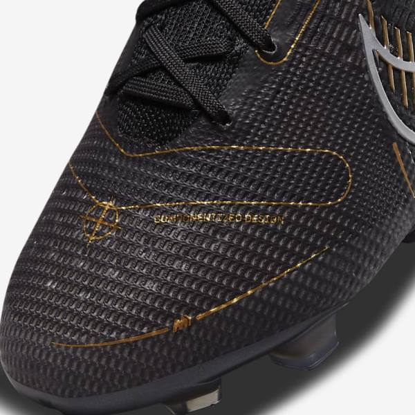 Nike Mercurial Vapor 14 Elite FG Firm-Grounds Fußballschuhe Herren Metal Metal Gold | NK056RHN