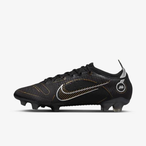 Nike Mercurial Vapor 14 Elite FG Firm-Grounds Fußballschuhe Herren Metal Metal Gold | NK056RHN