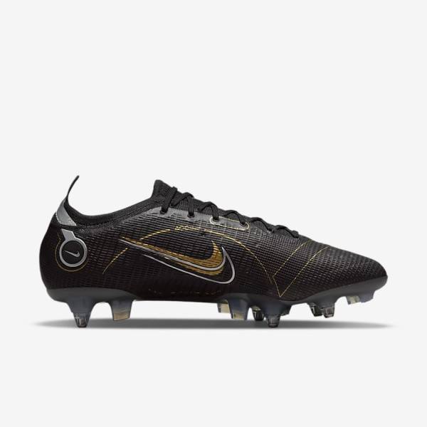 Nike Mercurial Vapor 14 Elite SG-PRO Anti-Clog Traction Soft-Grounds Fußballschuhe Damen Metal Metal Gold | NK672LPJ