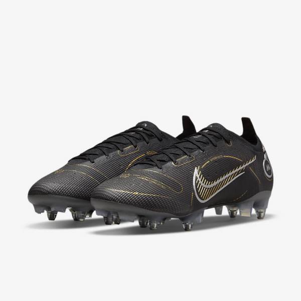 Nike Mercurial Vapor 14 Elite SG-PRO Anti-Clog Traction Soft-Grounds Fußballschuhe Damen Metal Metal Gold | NK672LPJ