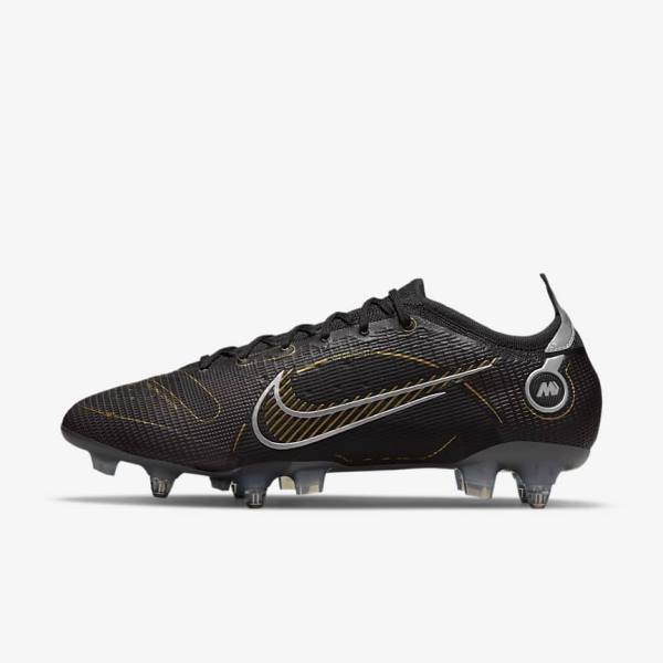 Nike Mercurial Vapor 14 Elite SG-PRO Anti-Clog Traction Soft-Grounds Fußballschuhe Damen Metal Metal Gold | NK672LPJ