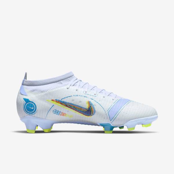 Nike Mercurial Vapor 14 Pro FG Firm-Ground Fußballschuhe Herren Grau Hellblau Blau | NK376CSN