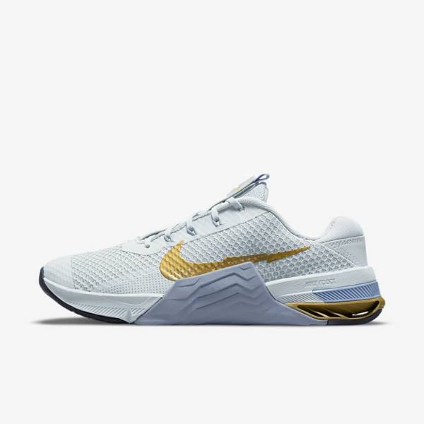 Nike Metcon 7 Sportschuhe Damen Metal Gold | NK271WQK