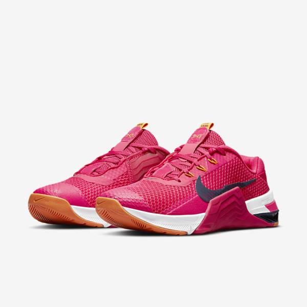 Nike Metcon 7 Sportschuhe Damen Rosa Gelb Blau | NK915OFM