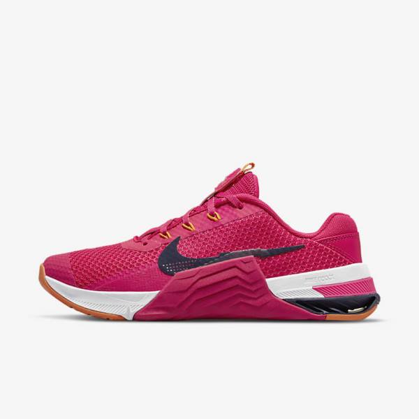 Nike Metcon 7 Sportschuhe Damen Rosa Gelb Blau | NK915OFM