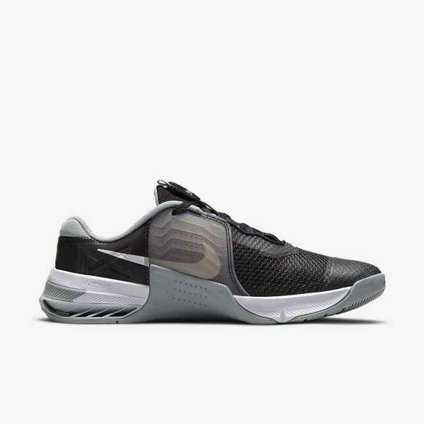 Nike Metcon 7 Sportschuhe Damen Schwarz Grau Weiß Platin | NK654DEA