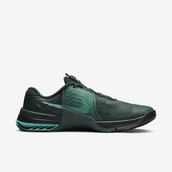 Nike Metcon 7 Sportschuhe Herren Grün Türkis Schwarz Mehrfarbig | NK139AKQ