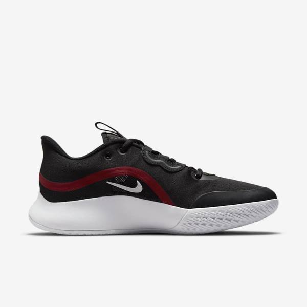 Nike NikeCourt Air Max Volley Hard Court Tennisschuhe Herren Schwarz Rot Weiß | NK689JBS