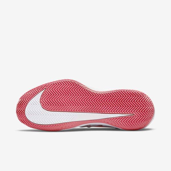 Nike NikeCourt Air Zoom Vapor Pro Clay Court Tennisschuhe Damen Weiß Rosa Hellblau | NK753ZDJ