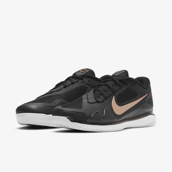 Nike NikeCourt Air Zoom Vapor Pro Hard-Court Tennisschuhe Damen Metal | NK428XCM