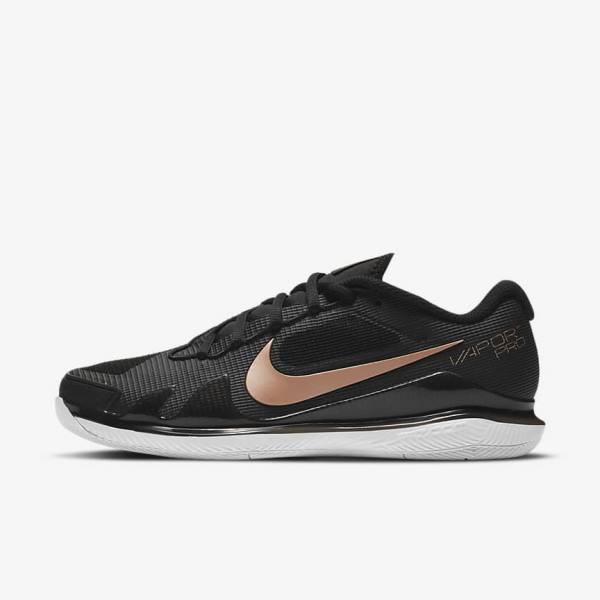 Nike NikeCourt Air Zoom Vapor Pro Hard-Court Tennisschuhe Damen Metal | NK428XCM