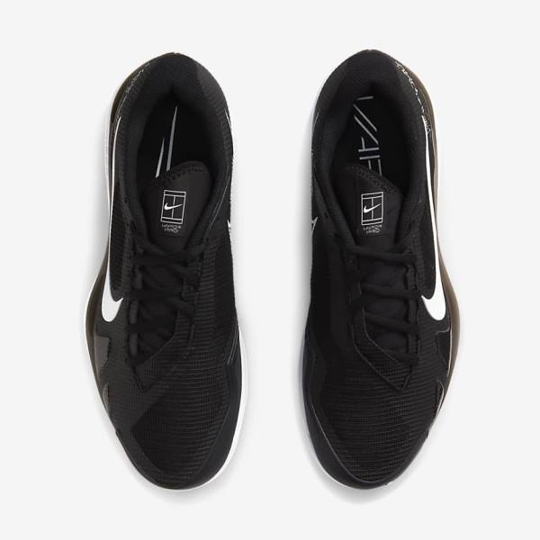 Nike NikeCourt Air Zoom Vapor Pro Hard-Court Tennisschuhe Herren Schwarz Weiß | NK540BJN