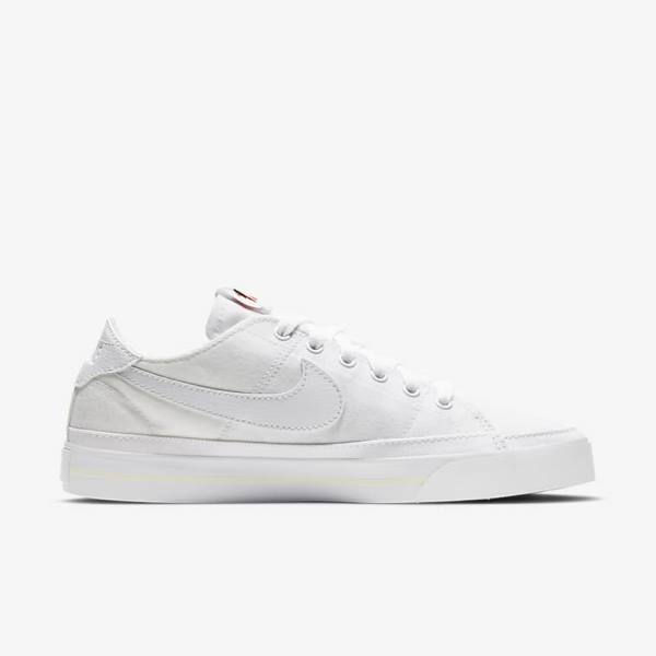 Nike NikeCourt Legacy Canvas Sneakers Damen Weiß | NK072BOE