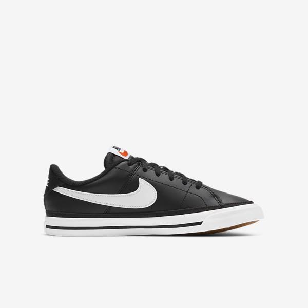 Nike NikeCourt Legacy Older Sneakers Kinder Schwarz Hellbraun Weiß | NK960TUP