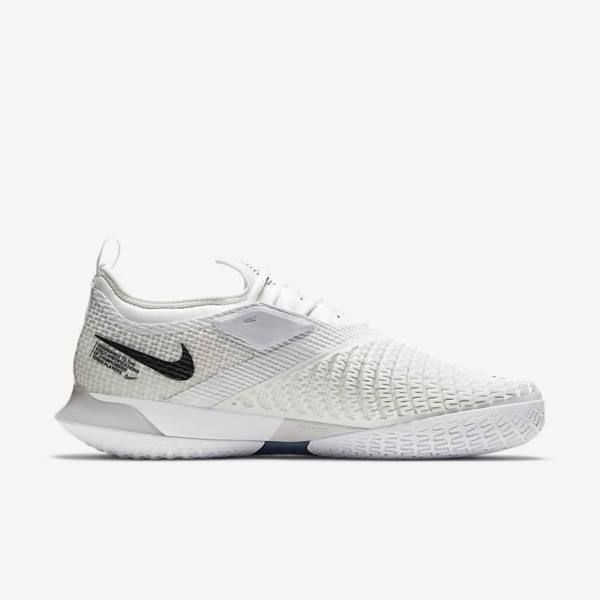 Nike NikeCourt React Vapor NXT Hard-Court Tennisschuhe Herren Weiß Grau Schwarz | NK489NTW