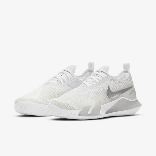 Nike NikeCourt React Vapor NXT Hard Court Tennisschuhe Damen Metal | NK820YFV