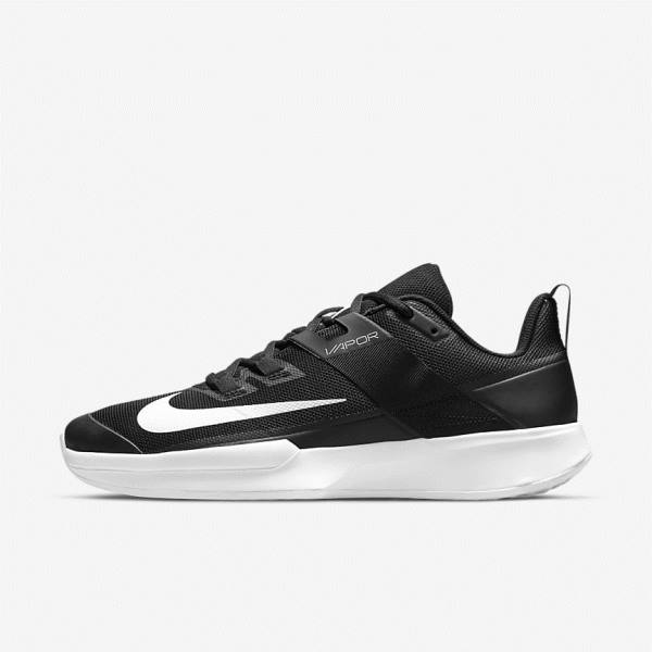 Nike NikeCourt Vapor Lite Hard Court Tennisschuhe Herren Schwarz Weiß | NK354YFN