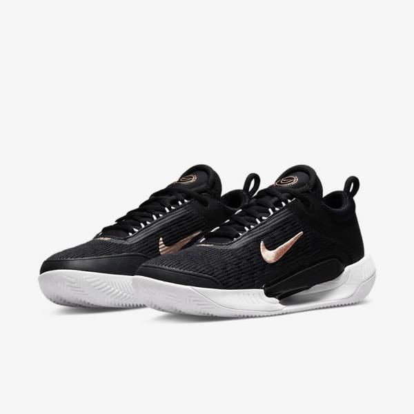 Nike NikeCourt Zoom NXT Clay Court Tennisschuhe Damen Metal | NK054VJW