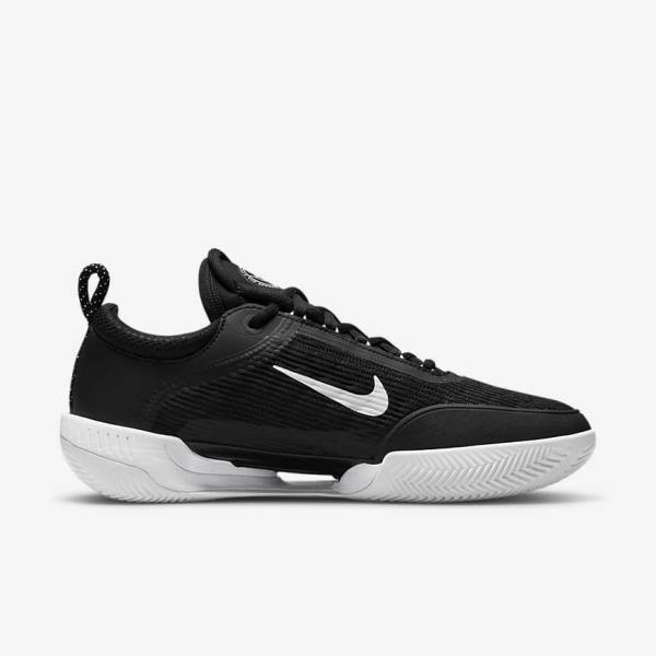 Nike NikeCourt Zoom NXT Clay Court Tennisschuhe Herren Schwarz Weiß | NK741FSC