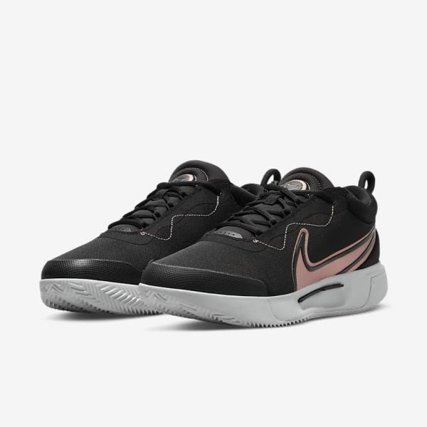 Nike NikeCourt Zoom Pro Clay Court Tennisschuhe Damen Metal | NK932USV