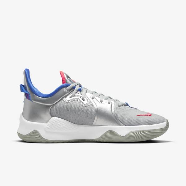 Nike PG 5 Basketballschuhe Herren Metal | NK192FWL