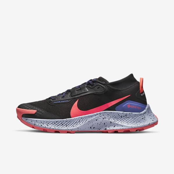 Nike Pegasus Trail 3 GORE-TEX Wasserdichte Trail Laufschuhe Damen Schwarz Hellmango Rot | NK843HUE