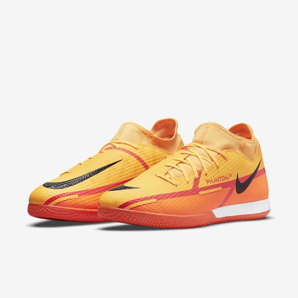 Nike Phantom GT2 Academy Dynamic Fit IC Indoor Court Fußballschuhe Damen Orange | NK685RAU