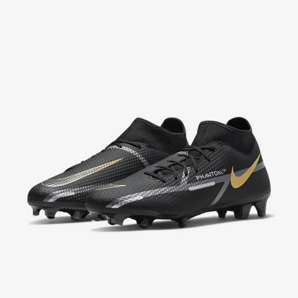 Nike Phantom GT2 Academy Dynamic Fit MG Multi-Ground Fußballschuhe Herren Metal Gold Metal | NK381RHG